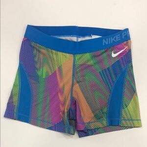 Nike Pro Colorful Compression Shorts – Women’s Medium